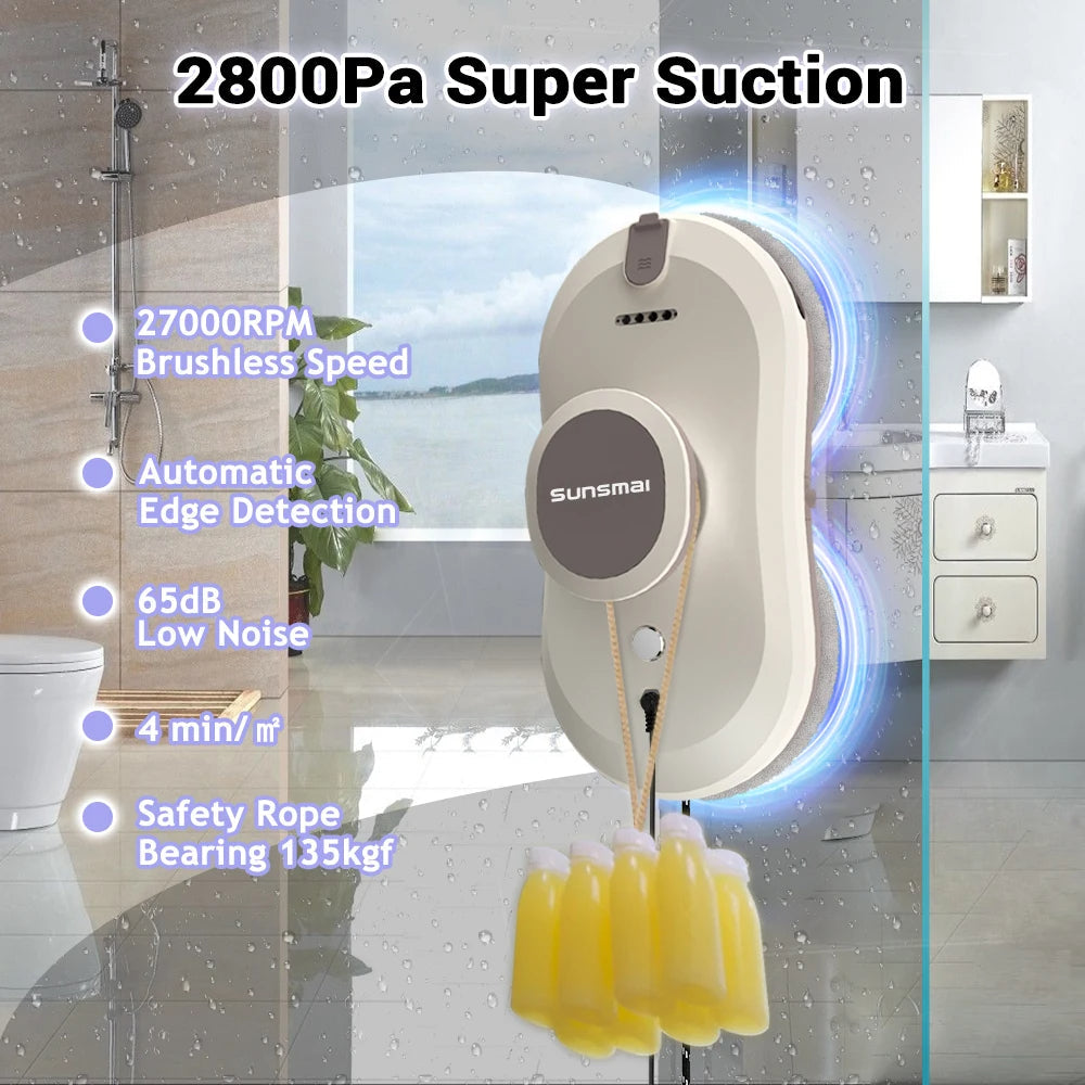 Remote Control Glass Wall Cleaning Machine