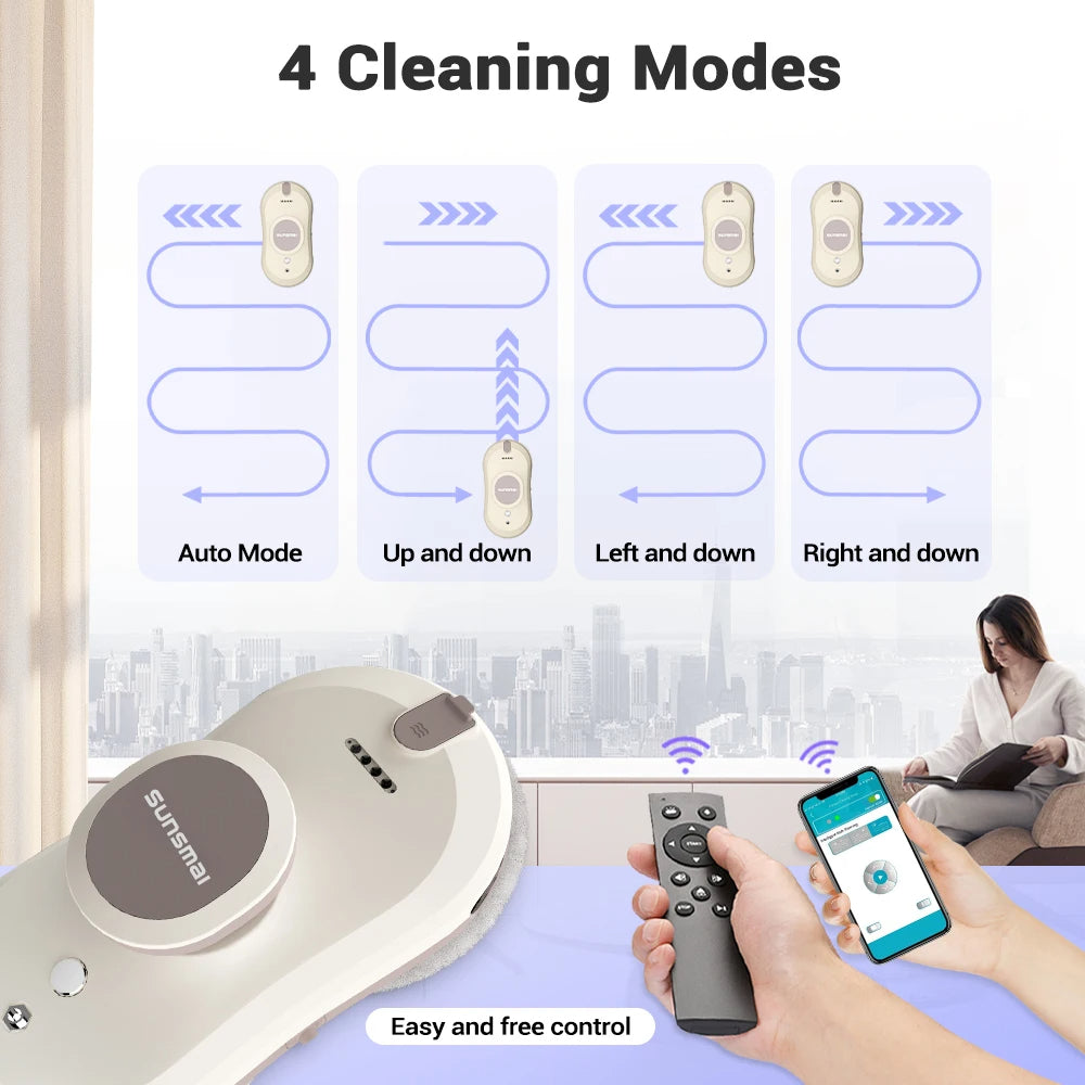 Remote Control Glass Wall Cleaning Machine
