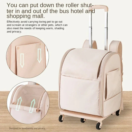 Outdoor Backpack Portable Luxury Pet Trolley
